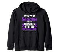 Small Fiber Neuropathy Warrior Zip Hoodie