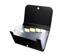 Small File Wallet Receipt Organizer - A5 Accordion Folder with 7/13 Layers, Waterproof Case for Paperwork(13 Squares-B)