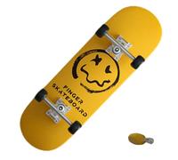 Small Finger Skateboard Toy - Creative Wooden Board, Fingertip Movement | Sports Novelty For Kids Children Party Favors, Trick Practice Coordination Training Mini Skater Gift Indoor Play Set