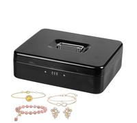 Small Fireproof Safe | Metal Money Safe Box With Password Lock,Damp-Proof Jewelry Case For Jewelry, Cash, Letters