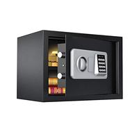 Small Fireproof Wall Safes Between the Studs, Electronic Hidden with Removable Shelf, Home Safe for, Money, Jewelry, Passport, Black