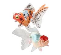 Small Fish | 2 Pieces Fish Decoration, Realistic Floating Artificial and Colourful Decoration Ornament for Aquariums, Pool, Bathroom, Home, Children in Fun Play Spaces