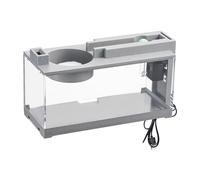 Small Fish Tank - Beta Fish Tank, Creative Fish Tank | Decorative Retro Quiet Small Fish Tank with Air Pump, Decorative Aquarium Set, Versatile Saltwater Tanks for Betta Fish Shrimp goldfishs Turtle