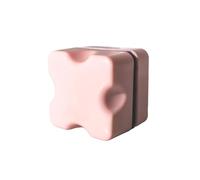 Small Fish Tank Cleaning Brush Aquarium Glass Tool Mini Magnetic Algae Scraper Cleaner Easy Grip Double-Sided Floating Window Pink S