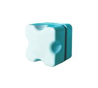 Small Fish Tank Cleaning Brush Aquarium Glass Tool Mini Magnetic Algae Scraper Cleaner Easy Grip Double-Sided Floating Window Lake Blue S