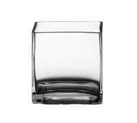 Small Fish Tank- Square Thickened Glass Fish Tank Living Room Desktop Mini Aquarium with Log Color Base Goldfish Bowl