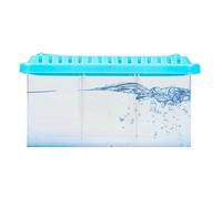 Small Fish Tank | Transparent Fish Aquarium with Removable Dividers,Multi Compartment Layout Aquarium Starter Kit Small Aquarium Fish Bowl for Home Apartment Decor
