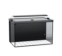 Small Fish Tank with Filter and LED Light - Ultra Clear Glass Betta Fish Tank, Nano Desktop Aquarium with Back Filter, Self-Cleaning Tank for Home & Office(30x20x20cm/11.8x7.8x7.8in)