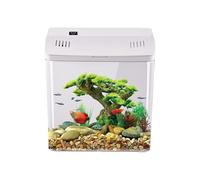 Small Fish Tank With Filter | Small Betta Fish Aquariums Kit | Acrylic Pets Tank Accessories For Jellyfish Frog Shrimp Turtles Reef | Desktop Aquarium For Offices Table Desk Home Decor