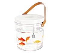 Small Fish Tank | with Light, Silent Oxygen Circulation and Transparent Fish Tank, 2000mAh Fish Container | for Fishing, Kids, Indoor and Outdoor Use, Sensory Play and Bait for Reptiles