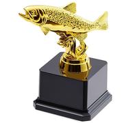Small Fish Trophy, Golden Fishing Award for Tournaments and Competitions 7.6 x 12.7 cm (3x5 inches)
