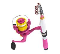 Small Fishing Reel Combo - Telescopic Rod, Compact Pole | Sea Plating Kit for Men and Women, Light Fishing Set for Beginners, Casting Kit Suitable for Travel for The B