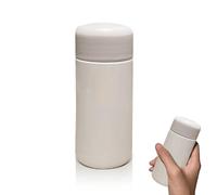 Small Flask, 150ml Kids Water Bottle Mini Metal Water Bottles Stainless Steel Vacuum Insulated Coffee Travel Mug Cute Insulated Cup(White)