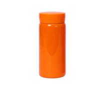 Small Flask, Cute Water Bottle, Vacuum Insulated Flask for Hot & Cold Drink, Keep 12H Hot & 6H Cold (Orange, 200ml)