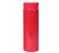 Small Flask, Cute Water Bottle, Vacuum Insulated Flask for Hot & Cold Drink, Keep 12H Hot & 6H Cold (Rose Red, 280ml)