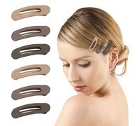 Small Flat Hair Clips for Women Lay Down Clips for Thin Hair Accessories 6pack