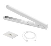 Small Flat Irons for Short Hair - Curling Iron, Cordless Hair Straightener | USB Charges 2-INTO-1 Curling Wand & Flat Iron Hair Styling Tool for Women Girls Travel at Home