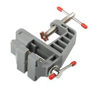 Small Flat Nose Pliers for Mini Table Bench Vise, Plastic Clamp for Woodworking Jewelry DIY Hobby, Grey Red 81x36x83mm 20mm Jaw