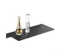 Small Floating Shelf, Mi-ni Wall Display for Collectibles Ornaments Storage Organiser for Photos Plants Figurines and Decorative Items Holder(Black)