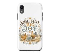 Small Flock Big Joy Backyard Chicken Farm Lover Case for iPhone XR