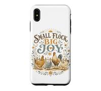 Small Flock Big Joy Backyard Chicken Farm Lover Case for iPhone XS Max