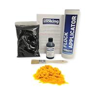 Small Flocking Kit - (Deep Yellow) Flock Powder - Nylon Flock - Easy to Use