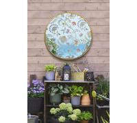 Small Floral Design Round Garden Mirror 60 x 60 CM 2ft x 2ft