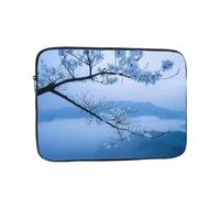 Small Flower On Thin Twig Patterned Laptop Sleeve Bag, 10-Inch Shockproof Laptop Sleeve, Slim Laptop Bag,...