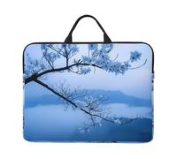 Small Flower On Thin Twig Patterned Laptop Sleeve Bag, 17 Inch Shockproof Laptop Sleeve, Slim Laptop Bag