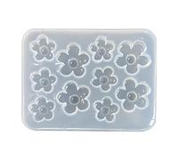 Small Flowers Crystal Epoxy Resin Mold Earrings Jewelry Silicone Decorations Casting Tools Mold Test Kit Air
