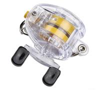 Small Fly Fishing Reel Keychain - Retractable Fishing Key For Ring with Plastic & Steel Construction, Compact 5x5. cm Tackle Accessory For for Fisherwoman, Fisher Boy