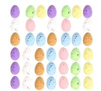 Small Foam Easter Eggs - 100X Miniature Decorative Foam Eggs For Crafts | Foam Easter Egg Decorations | Colorful Dots Tiny Foam Eggs For Easter Wreath, Centerpiece, Basket Fillers, Springtime
