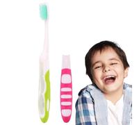Small Foldable Toothbrush, Camping Toothbrush, with Soft High-Density Bristles Caterpillars Compact for Business Trip