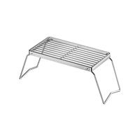 Small Folding Stainless Steel Pit Grill Outdoor Cooking Grid Suitable for Travel Camping and Portable Stove Use
