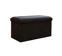 Small Folding Storage Bench Cube Foot Stool Compact Shoe for Hallway Living Room and Corridor Grey 15x9x9 Inch - Versatile Space-Saving Solution