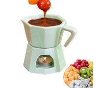 Small Fondue Pot: Ceramic Chocolate Warmer, Butter Melting Cup, Dessert Fondue Making Machine | Sweet Cheese Meriendå Adults Kids Family Birthday Favore