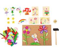 small foot 10227 Hammer game "Fairy" made of wood, cork floor with motives of fa