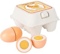 Wooden Eggs for Children, SMALL FOOT® multicoloured