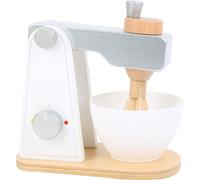 small foot 10595 wooden blender accessories for children's kitchen, with movable upper part and stirring bowl