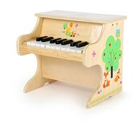 Small Foot 10724 Piano Little Fox, made of wood, children's instrument with a scale for a first musical experience