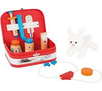Legler Small Foot - Pretend Play - Vet's Wooden Case Kit with Bunny Rabbit