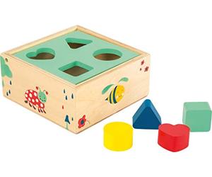 small foot 10944 "Move it!" plug-in cube made of FSC-certified wood, play of forms to promote logical thinking, from 12 months