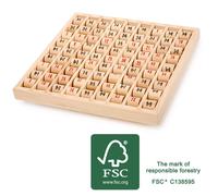 Small Foot 11059 Multiplication Table Made of Wood, Learning Game for The Elemen