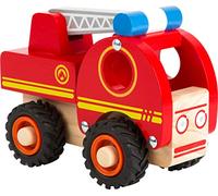 small foot 11075 Fire engine made of wood, easy to hold, with silent rubber wheels, from 18 months on