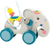 small foot 11088 Push-Along Animal with Bead Maze "Jungle", made of FSC® 100%-certified wood, for ages 12+ months