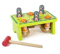 Small Foot 11162 Knocking bench mole, 100% FSC-certified, robust hammering bench