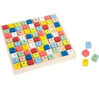 small foot 11164 Colourful Sudoku "Educate" made of wood, with 81 number cubes i