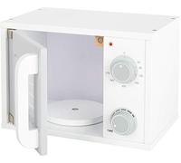 small foot 11184 Microwave "children's kitchen" made of wood, with swivel knobs and door with magnetic lock, from 3 years