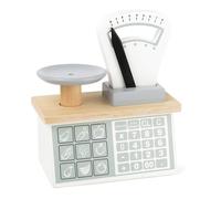 Small Foot 11201 Wooden Scale with weighing pan and movable pointer, teaches num