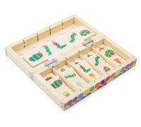 Small Foot 11342 The Very Hungry Caterpillar Picture Sorting Box, Wooden Coordination Game in Transport Box for On the Go